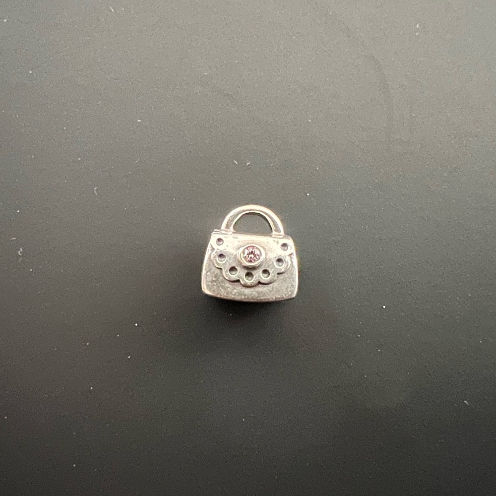 Pandora Retired Pocketbook with Pink Gem